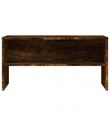 vidaXL TV Cabinet Smoked Oak 80x40x40 cm Engineered Wood