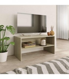 vidaXL TV Cabinet Sonoma Oak 80x40x40 cm Engineered Wood