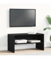 vidaXL TV Cabinet Black Oak 80x40x40 cm Engineered Wood