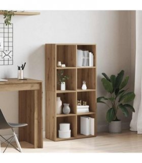 vidaXL Book Cabinet Artisan Oak 66x30x130 cm Engineered Wood — Size: 66 x 30 x 130 cm