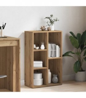 vidaXL Book Cabinet Artisan Oak 50x25x80 cm Engineered Wood