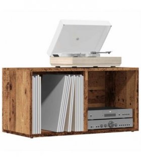 vidaXL LP Storage Box Old Wood 69.5x34x36 cm Engineered Wood