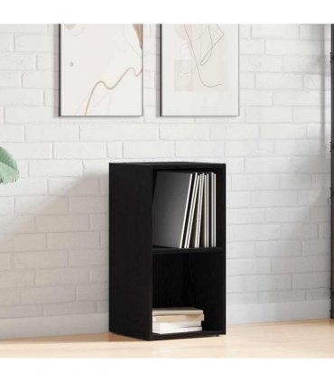vidaXL LP Storage Box Black Oak 71x34x36 cm Engineered Wood
