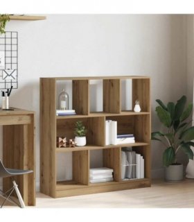 vidaXL Book Cabinet Artisan Oak 97.5x29.5x100 cm Engineered Wood