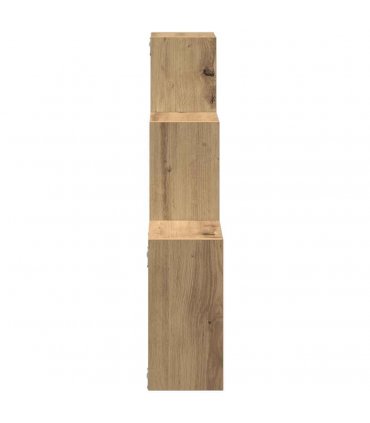 vidaXL Wall Cube Shelves Artisan Oak 68x15x68 cm Engineered Wood