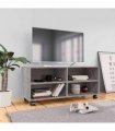 vidaXL TV Cabinet with Castors Grey Sonoma 90x35x35 cm Engineered Wood