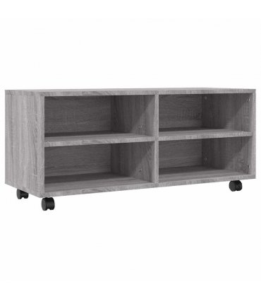 vidaXL TV Cabinet with Castors Grey Sonoma 90x35x35 cm Engineered Wood