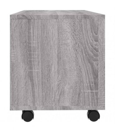 vidaXL TV Cabinet with Castors Grey Sonoma 90x35x35 cm Engineered Wood