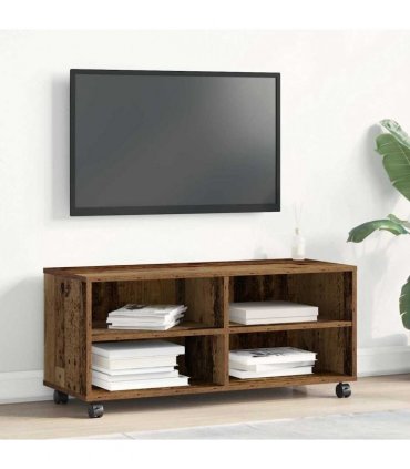 vidaXL TV Cabinet Brown 90 x 35 x 40.5 cm Engineered wood — Colour: Old wood