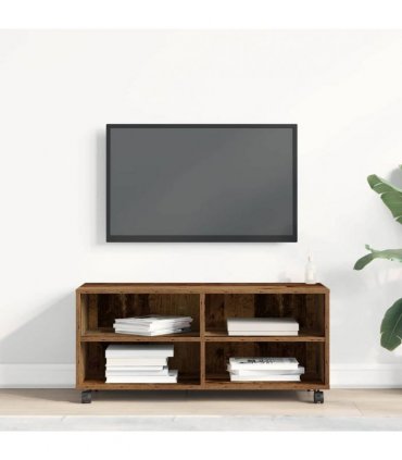 vidaXL TV Cabinet Brown 90 x 35 x 40.5 cm Engineered wood — Colour: Old wood