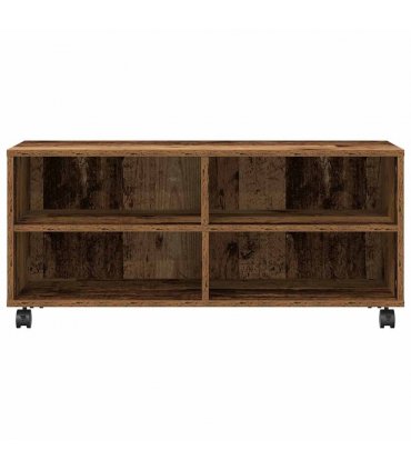 vidaXL TV Cabinet Brown 90 x 35 x 40.5 cm Engineered wood — Colour: Old wood