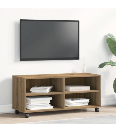 vidaXL TV Cabinet Brown 90 x 35 x 40.5 cm Engineered wood — Colour: Artisan oak