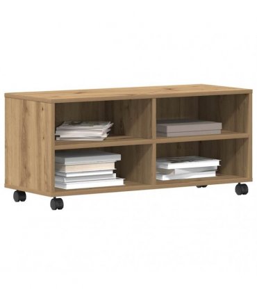 vidaXL TV Cabinet Brown 90 x 35 x 40.5 cm Engineered wood — Colour: Artisan oak
