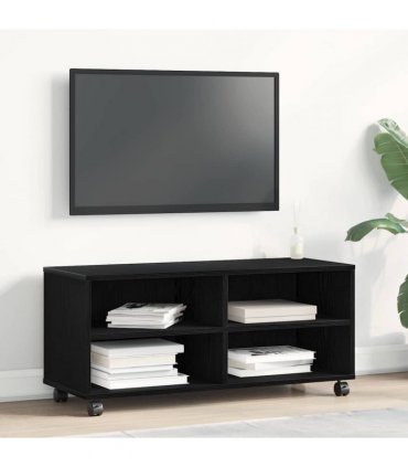 vidaXL TV Cabinet Black 90 x 35 x 40.5 cm Engineered wood — Colour: Black oak