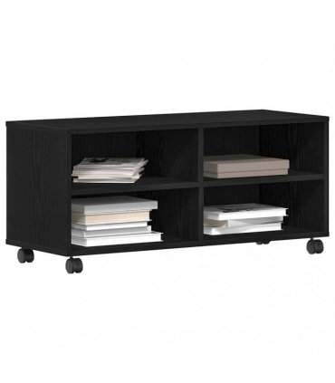 vidaXL TV Cabinet Black 90 x 35 x 40.5 cm Engineered wood — Colour: Black oak
