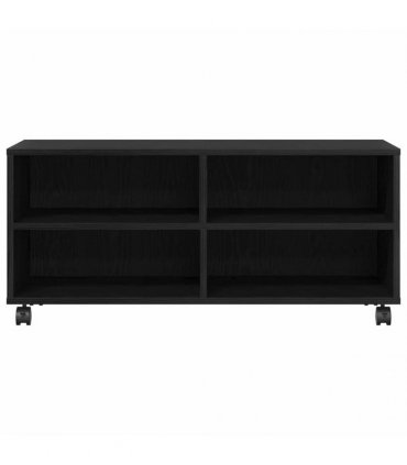 vidaXL TV Cabinet Black 90 x 35 x 40.5 cm Engineered wood — Colour: Black oak