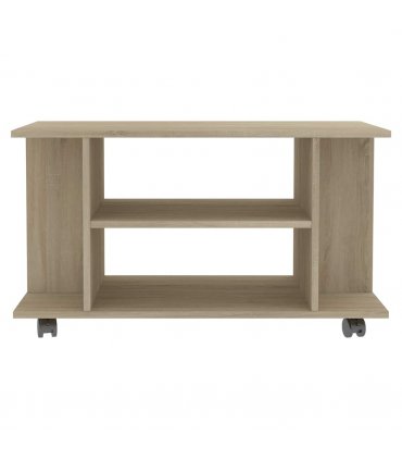 vidaXL TV Cabinet with Castors Sonoma Oak 80x40x45 cm Engineered Wood