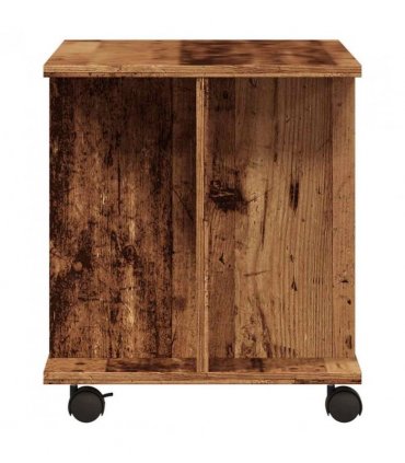 vidaXL TV Cabinet with Castors Old Wood 80x40x45 cm Engineered Wood