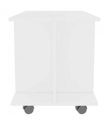 vidaXL TV Cabinet with Castors White 80x40x45 cm Engineered Wood