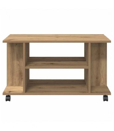 vidaXL TV Cabinet with Castors Artisan Oak 80x40x45 cm Engineered Wood
