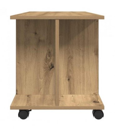 vidaXL TV Cabinet with Castors Artisan Oak 80x40x45 cm Engineered Wood