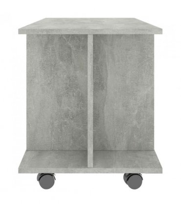 vidaXL TV Cabinet with Castors Concrete Grey 80x40x45 cm Engineered Wood