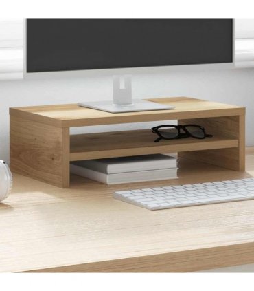 vidaXL Monitor Stand Artisan Oak 42x24x13 cm Engineered Wood