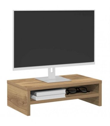 vidaXL Monitor Stand Artisan Oak 42x24x13 cm Engineered Wood