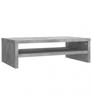 vidaXL Monitor Stand Concrete Grey 42x24x13 cm Engineered Wood