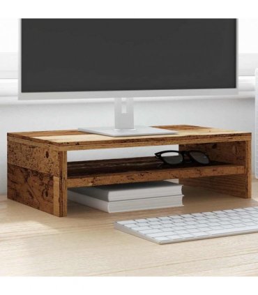 vidaXL Monitor Stand Old Wood 42x24x13 cm Engineered Wood