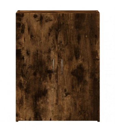 vidaXL File Cabinet Smoked Oak 60x32x77.5 cm Engineered Wood — Size: 60 x 32 x 77.5 cm