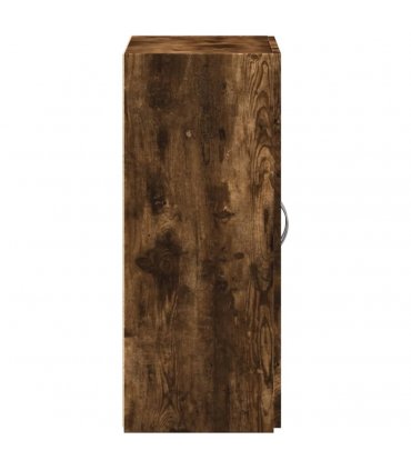 vidaXL File Cabinet Smoked Oak 60x32x77.5 cm Engineered Wood — Size: 60 x 32 x 77.5 cm