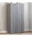 vidaXL File Cabinet Grey Sonoma 60x32x115 cm Engineered Wood — Size: 60 x 32 x 115 cm