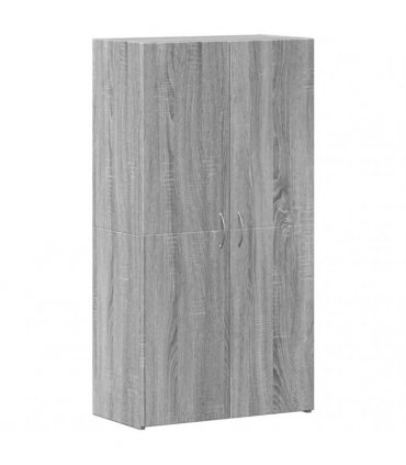 vidaXL File Cabinet Grey Sonoma 60x32x115 cm Engineered Wood — Size: 60 x 32 x 115 cm