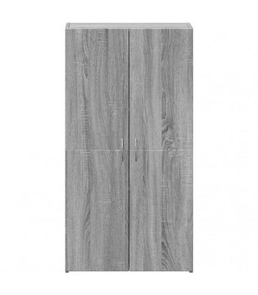 vidaXL File Cabinet Grey Sonoma 60x32x115 cm Engineered Wood — Size: 60 x 32 x 115 cm