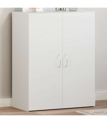 vidaXL File Cabinet White 60x32x77.5 cm Engineered Wood — Size: 60 x 32 x 77.5 cm