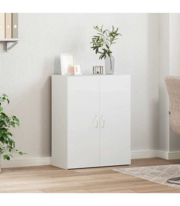 vidaXL File Cabinet White 60x32x77.5 cm Engineered Wood — Size: 60 x 32 x 77.5 cm