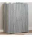 vidaXL File Cabinet Grey Sonoma 60x32x77.5 cm Engineered Wood — Size: 60 x 32 x 77.5 cm