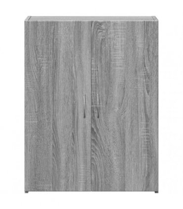 vidaXL File Cabinet Grey Sonoma 60x32x77.5 cm Engineered Wood — Size: 60 x 32 x 77.5 cm