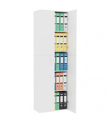 vidaXL Office Cabinet | White | Engineered wood | 60 x 32 x 190 cm