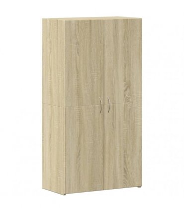 vidaXL File Cabinet Sonoma Oak 60x32x115 cm Engineered Wood — Size: 60 x 32 x 115 cm