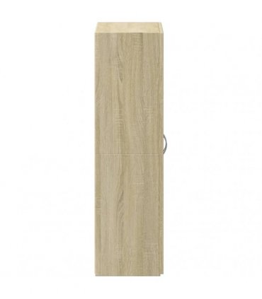 vidaXL File Cabinet Sonoma Oak 60x32x115 cm Engineered Wood — Size: 60 x 32 x 115 cm