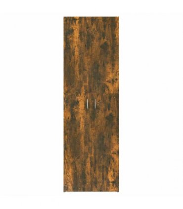 vidaXL Office Cabinet Smoked Oak 60x32x190 cm Engineered Wood — Size: 60 x 32 x 190 cm