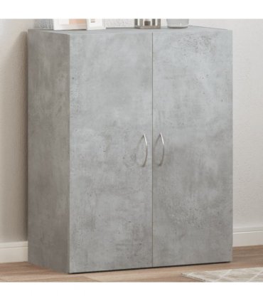 vidaXL File Cabinet Concrete Grey 60x32x77.5 cm Engineered Wood — Size: 60 x 32 x 77.5 cm