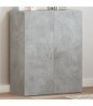 vidaXL File Cabinet Concrete Grey 60x32x77.5 cm Engineered Wood — Size: 60 x 32 x 77.5 cm