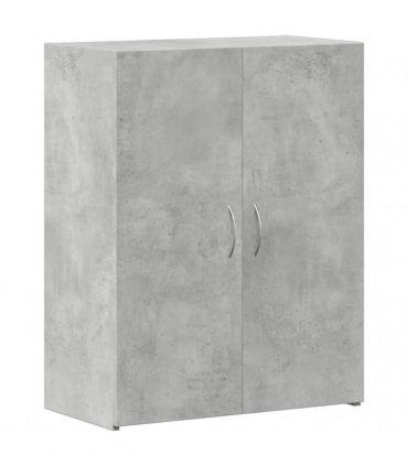 vidaXL File Cabinet Concrete Grey 60x32x77.5 cm Engineered Wood — Size: 60 x 32 x 77.5 cm