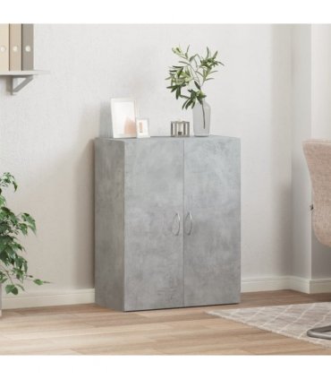 vidaXL File Cabinet Concrete Grey 60x32x77.5 cm Engineered Wood — Size: 60 x 32 x 77.5 cm