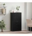 vidaXL Office Cabinet Black Oak 60 x 32 x 115 cm Engineered Wood