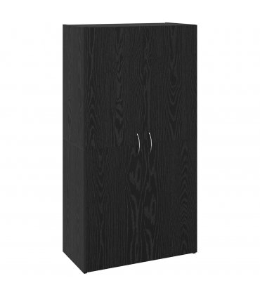 vidaXL Office Cabinet Black Oak 60 x 32 x 115 cm Engineered Wood