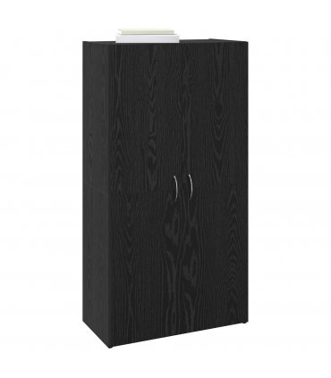 vidaXL Office Cabinet Black Oak 60 x 32 x 115 cm Engineered Wood